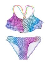 Kostium kąpielowy dziewczęcy dwuczęściowy syrenka 92-98 YOCLUB