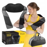 MASAŻER SZYI KARKU SHIATSU LUXURY+ MASUJĄCY GRZEJĄCY ELEGANCKA TORBA ZESTAW