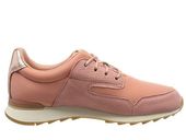 Clarks Półbuty damskie - Floura Mix oddychające - rozmiar 37 - różowe skóra