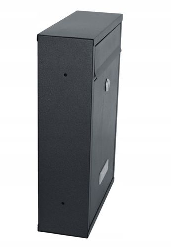 SKRZYNKA NA LISTY POCZTOWA POCZTĘ STALOWA ANTRACYT NA KLUCZYK Z OKIENKIEM na Arena.pl