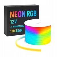NEON RGB 12V Wodoodporna Taśma LED RGB 6x12 IP67 120 LED