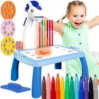 Projektor do Rysowania dla Dzieci Rzutnik do Nauki Tablica ze Stołem Mazaki