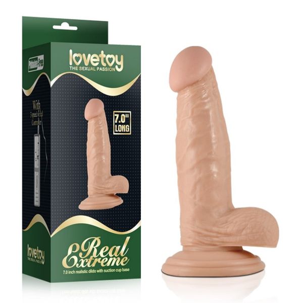 Dildo Z Przyssawką Real Extreme 17,5Cm Lovetoy zdjęcie 2