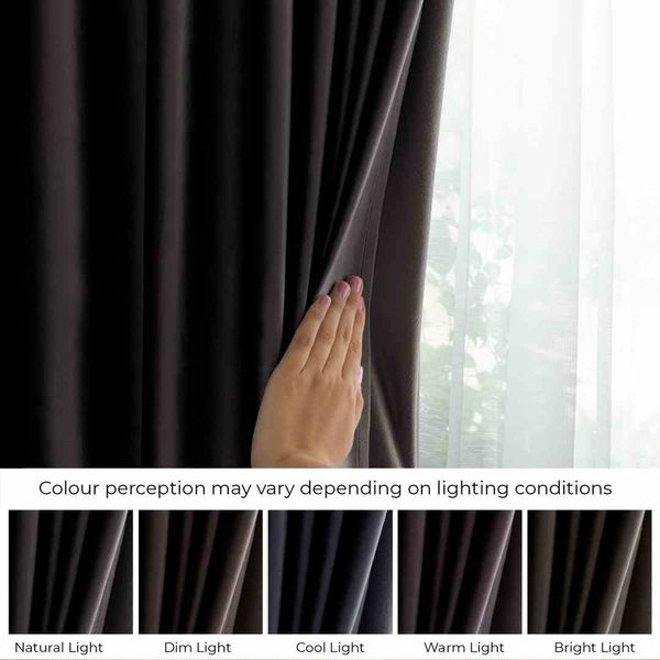 CURT/AH/VELVET/PLEAT/BLACK/140X245/1PC zdjęcie 3