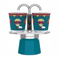 Kawiarka Bialetti Mini Express 2tz 100ml 2 filiżanki Niebieska