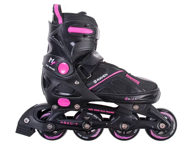 Rolki Raven Pulse Black Fuchsia 40-43 zdjęcie 1