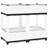 Donica do podwyższonej rabaty, 80x40x71 cm, polipropylen