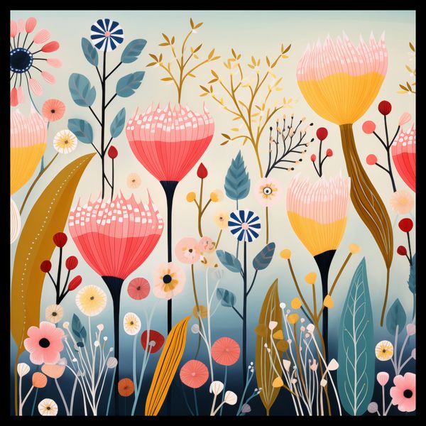 Plakat 60x60cm Ogród Marzeń zdjęcie 2