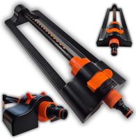 ZRASZACZ WAHADŁOWY OGRODOWY REGULOWANY OSCYLACYJNY 16 DYSZ ZASIĘG 335m²