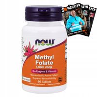 NOW FOODS METHYL FOLATE 1000mcg KWAS FOLIOWY 90tab
