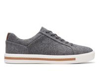 Clarks Półbuty damskie - Un Maui Lace - rozmiar 36 - szare tekstylne lekkie