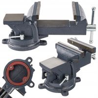 Imadło ŚLUSARSKIE 125 mm Obrotowe z Kowadłem 360