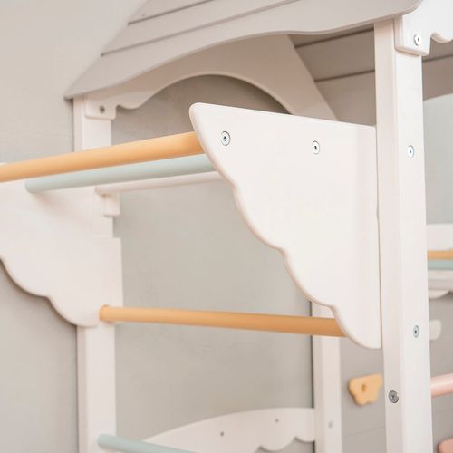 domowy plac zabaw Castle - biały-pastel na Arena.pl