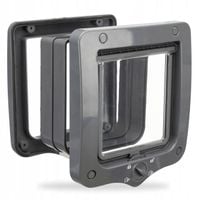 DRZWICZKI DRZWI WAHADŁOWE z TUNELEM dla KOTA Psa TRIXIE 4-Way 20x22cm