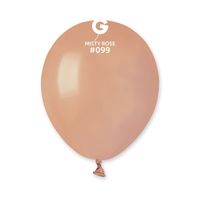 Balony pastelowe różowy mglisty brudny, 12 cm 3 szt.