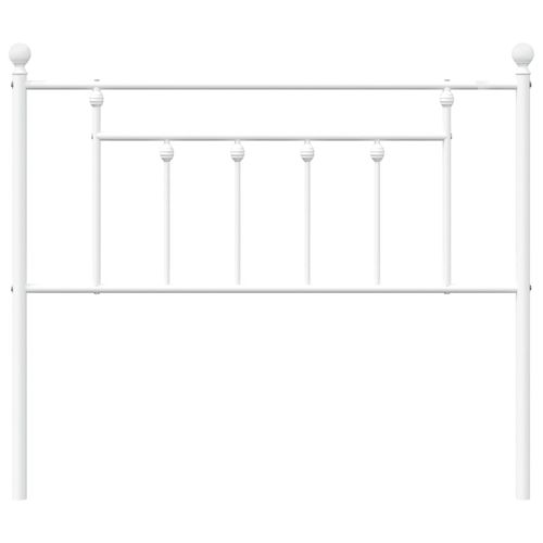 Metalowe wezgłowie, białe, 100 cm na Arena.pl