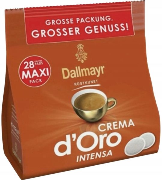 SENSEO Dallmayr CREMA d’Oro intensa PADS Kawa w saszetkach MAXI 28 szt. zdjęcie 2