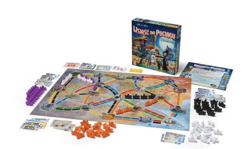 Strategiczna gra Wsiąść do Pociągu Widmo - wersja uproszczona dla dzieci 6+ na Arena.pl