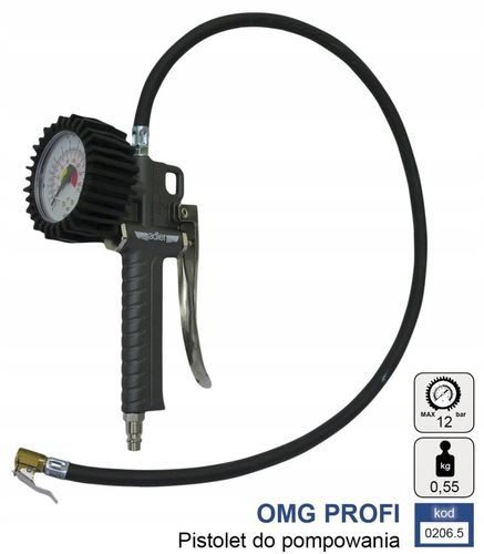 PISTOLET DO POMPOWANIA OMG 75CM WĄŻ na Arena.pl