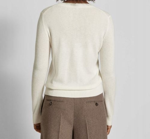 Stefanel Sweter z dzianiny z okrągłym dekoltem S na Arena.pl