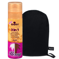 Malibu 3in1 Golden Glow Dark Balsam + Rękawica