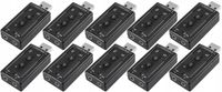 Karta muzyczna dźwiękowa 7.1 2x JACK 3.5mm na USB 10szt