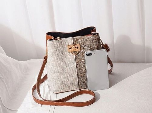 Torebka Damska na Ramię Brązowa Kremowa Jasna Elegancka Pojemna Wizytowa na Arena.pl