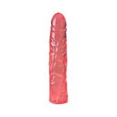 dildo żelowe translucence calexotics różowe 19 cm