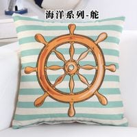 Poszewka na poduszkę - Marynarska Ster 45x45cm