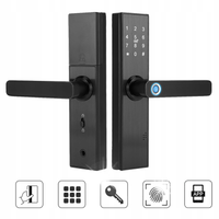 KOMPLET ZAMEK KLAMKI EKRAN DOTYKOWY WIFI IC SMART DOOR LOCK DLA TUYA