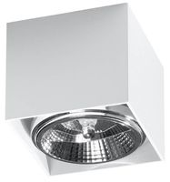 Spot LAMPA sufitowa SL.0698 metalowa OPRAWA kwadratowy downlight natynkowy biały