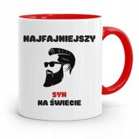 Kubek Czerwony Prezent Dla Syna Najfajniejszy Syn Z Nadrukiem Ze Zdjęciem
