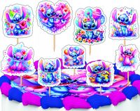 TOPPERY NA TORT OZDOBNE DEKORACJA ZESTAW POSTACI - STICH STICZ 10szt.