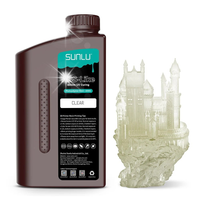 SUNLU żywica Water Washable LCD UV-Curing Resin 1000g Clear Przezroczysta