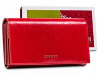 PETERSON markowy skórzany portfel damski RFID