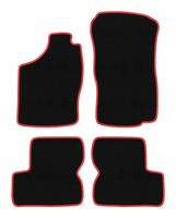 Dywaniki welurowe CARLUX-RED do Opel Astra F 1991-2002, czarne