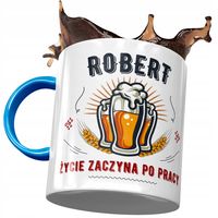 Kubek Błękitny Dla Roberta Kolegi Na Prezent Z Nadrukiem Ze Zdjęciem