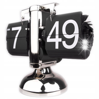 ZEGAR KLAPKOWY STOJĄCY MECHANICZNY STOŁOWY KLAPOWY RETRO FLIP CLOCK VINTAGE