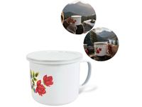 kubek emaliowany 900 ml z pokrywką 1006