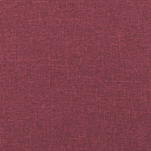 Sofa 2-osobowa, winna czerwień, 140 cm, tapicerowana tkaniną na Arena.pl