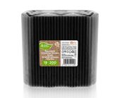 RURKI SŁOMKI WIELOKROTNEGO UŻYTKU 7,5x190MM 200SZT CZARNE GODAN