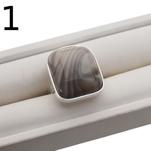 Srebrny pierścionek z Krzemieniem Pasiastym – ręcznie wykonany, srebro 925 2 na Arena.pl