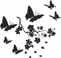 NAKLEJKA naklejki MOTYL MOTYLE MOTYLKI 100CM