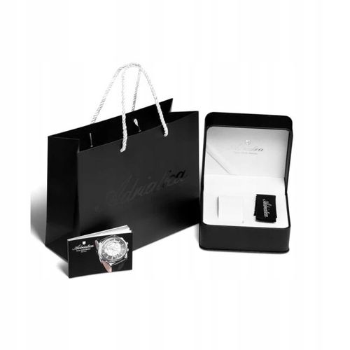 SZWAJCARSKI ZEGAREK MĘSKI ADRIATICA A8307.5115Q CLASSIC GMT DATA SZAFIR BOX na Arena.pl