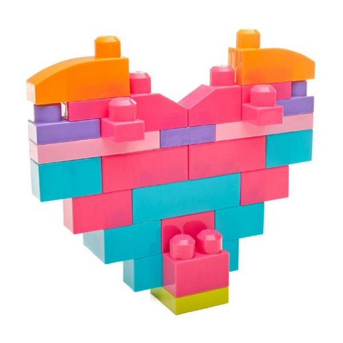 Mega Bloks - Klocki 80 elementów torba różowa DCH62 na Arena.pl