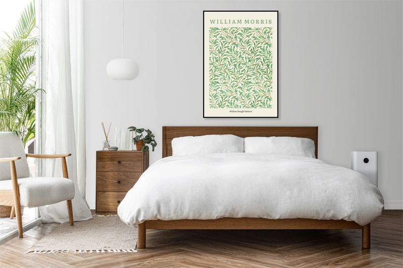 Obraz 50x70cm Design Willow Bough Pattern, Morris Vintage do Salonu zdjęcie 3