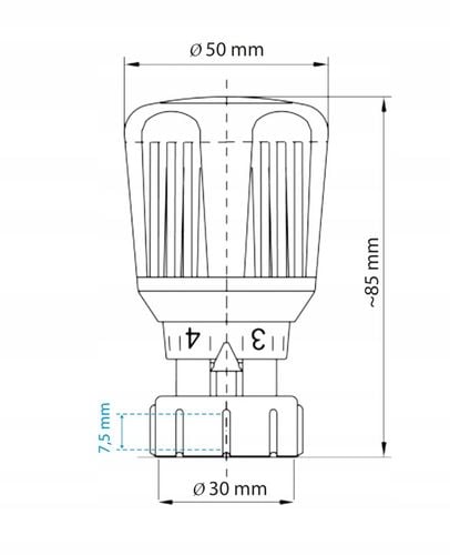 Głowica termostatyczna VIRGO GZ03 do ZT22 Valvex na Arena.pl
