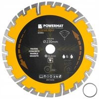 TARCZA DIAMENTOWA SEGMENTOWA 230MM DO BETONU GRANITU CEGŁY 6600 RPM