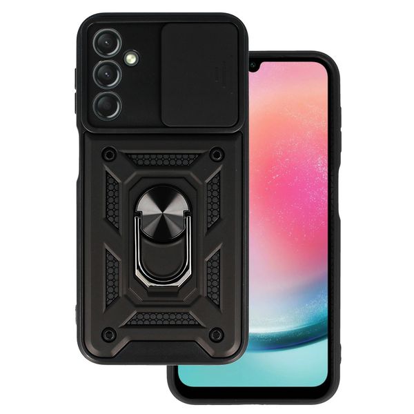 Slide Camera Armor Case do Samsung Galaxy A24 4G Czarny zdjęcie 1