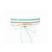 Naszyjnik Choker Pastel - Niebieski N524N
